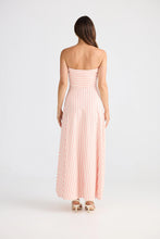 Load image into Gallery viewer, Thandie Pink Stripe Strapless Dress
