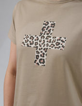 Load image into Gallery viewer, PRE SALE Ace Tee Leopard Cross - Sage
