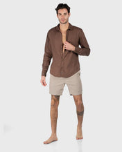 Load image into Gallery viewer, Coast L/S Linen Shirt Choc
