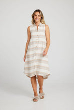 Load image into Gallery viewer, Captain Shirt Dress Mojave Stripe
