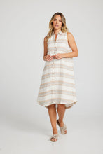 Load image into Gallery viewer, Captain Shirt Dress Mojave Stripe
