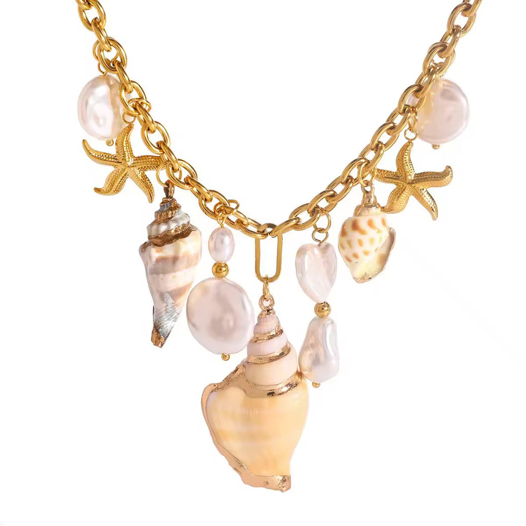 Charm Necklace Shells