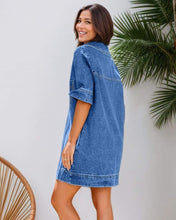 Load image into Gallery viewer, Denim Collared Dress
