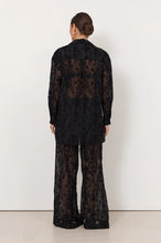 Load image into Gallery viewer, Estelle Burnout Shirt Black
