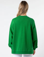 Load image into Gallery viewer, Emerald Houndstooth Cross Sweater
