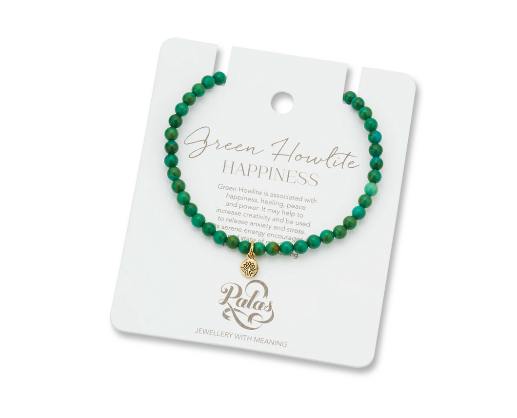 Green Howlite Healing Gem Bracelet