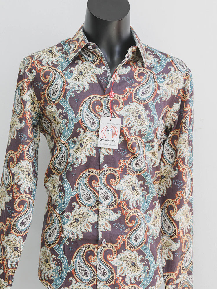BRADBURY Long Sleeve Shirt Plum