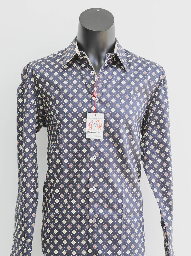 ROCHDALE Long Sleeve Shirt Ink