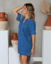 Load image into Gallery viewer, Denim Collared Dress
