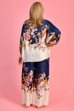 Load image into Gallery viewer, Lisa Silk Pant Navy Floral
