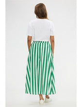 Load image into Gallery viewer, Mayfair Skirt Green Stripe
