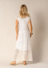 Load image into Gallery viewer, Melania Linen Dress Cream
