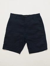 Load image into Gallery viewer, Tanner Navy Linen Shorts
