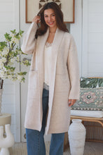 Load image into Gallery viewer, Open Knit Cardigan Light Beige

