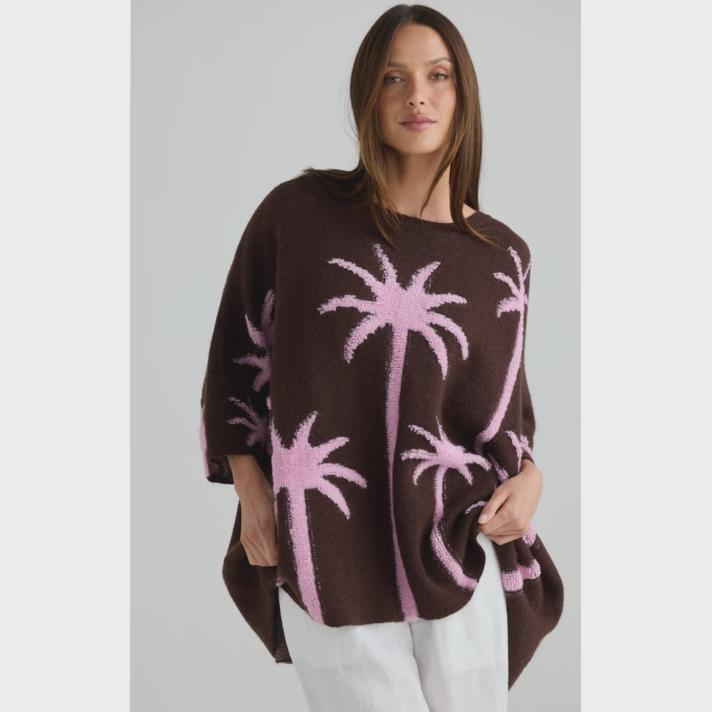 Palm Cove Knit Choc OS