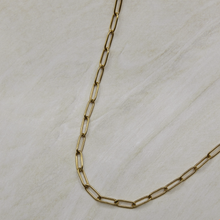 Load image into Gallery viewer, Paperclip Charm Necklace Gold
