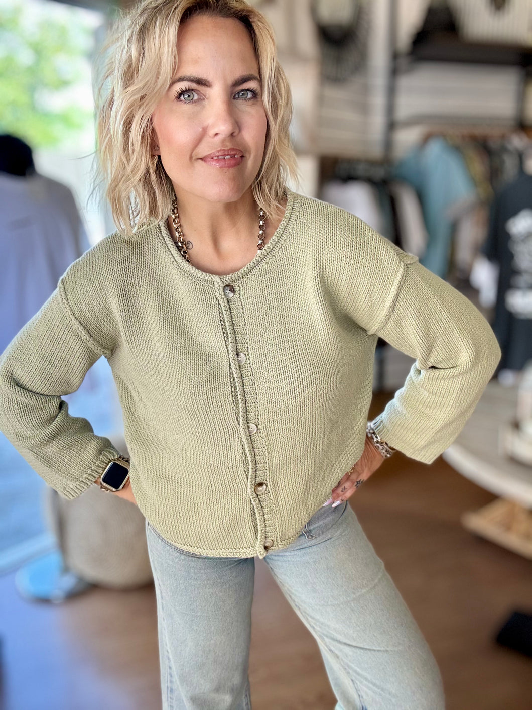 Raya Cardigan Sage