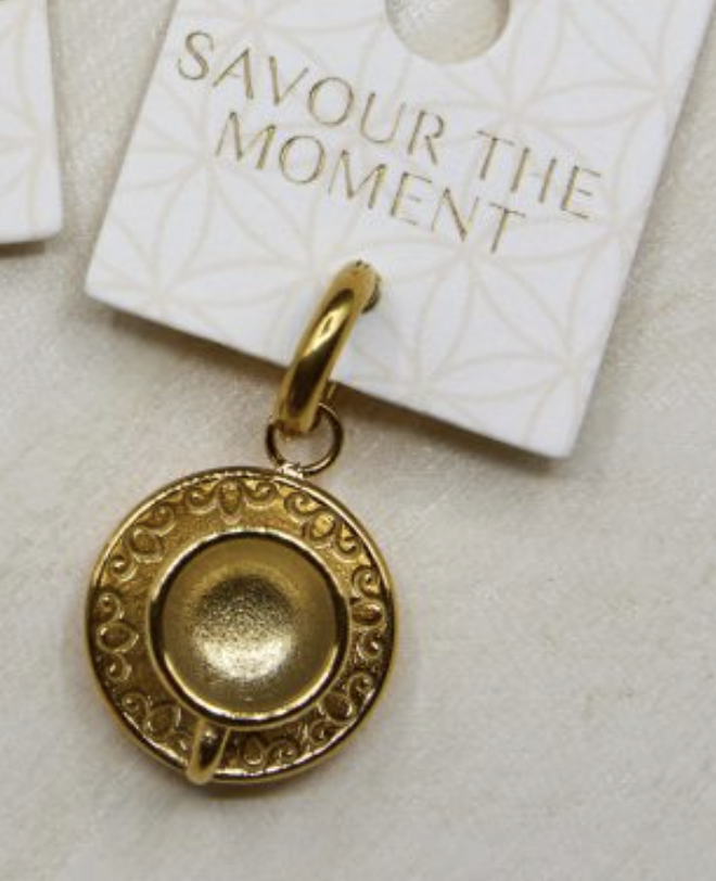 Savour The Moment Charm Gold