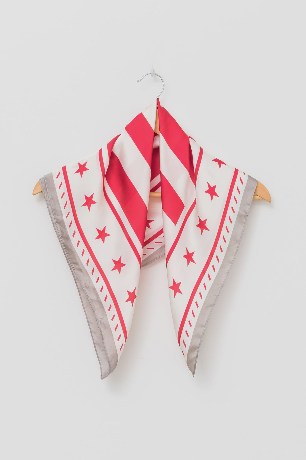 Square Scarf Stars & Stripes RED