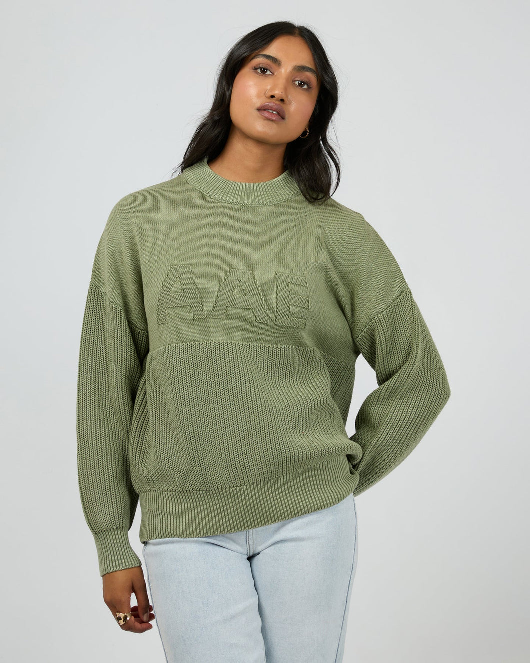 Vital Washed Knit Khaki