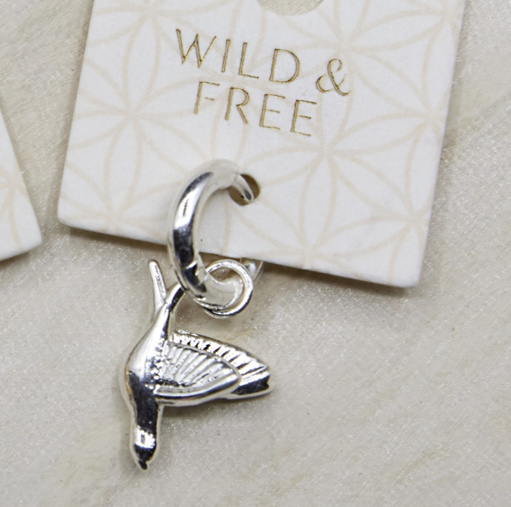 Wild and Free Charm - Silver