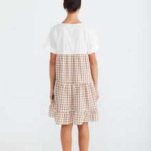 Load image into Gallery viewer, Clementine Dress Toffee Gingham
