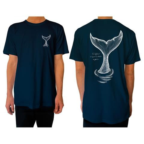 Whale Tail Tee Navy