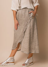 Load image into Gallery viewer, Luna Linen Skirt Khaki

