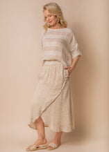 Load image into Gallery viewer, Luna Linen Skirt Latte
