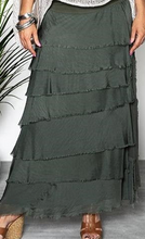 Load image into Gallery viewer, Fifi Silk Skirt Khaki
