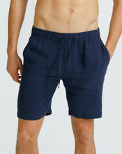 Load image into Gallery viewer, Linen Shorts Navy
