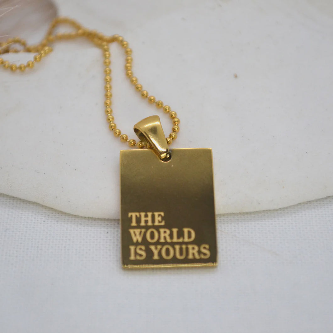 World is Yours Necklace