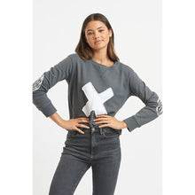 Load image into Gallery viewer, Zebra Cross Sweatshirt Coal
