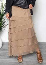 Load image into Gallery viewer, Fifi Silk Skirt Desert
