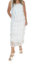 Load image into Gallery viewer, Mambo Silk Dress White
