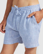 Load image into Gallery viewer, Linen Shorts Thin Stripe
