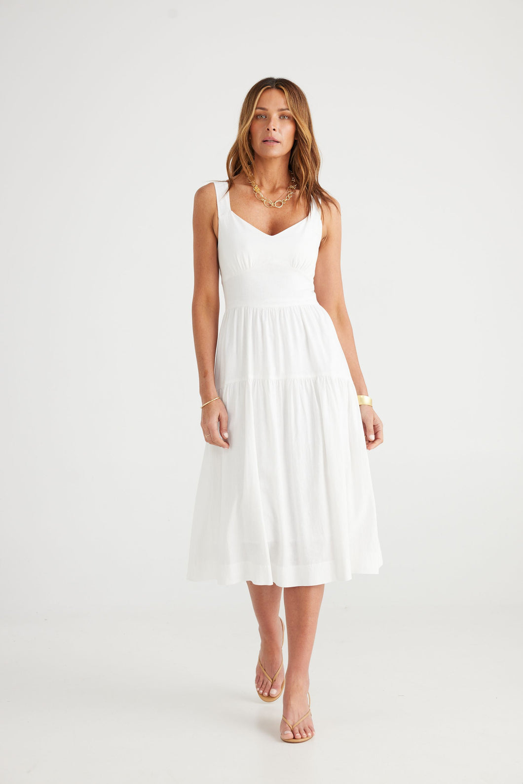 Kelani Dress White